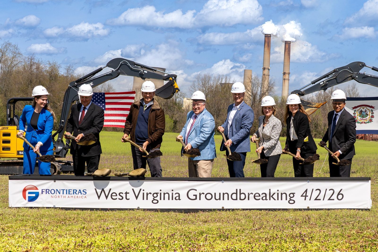 Frontieras representatives at the April 2, 2026 Mason County groundbreaking ceremony